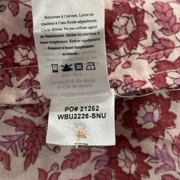 NWT Faherty Size XS Adella Floral Jumpsuit Organic Cotton